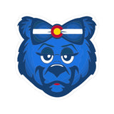 COLORADO Blue Bear - Kiss-Cut Stickers/Cute Laptop Decor