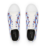 Colorado Checkered Flag Men's Low Tops (white background)