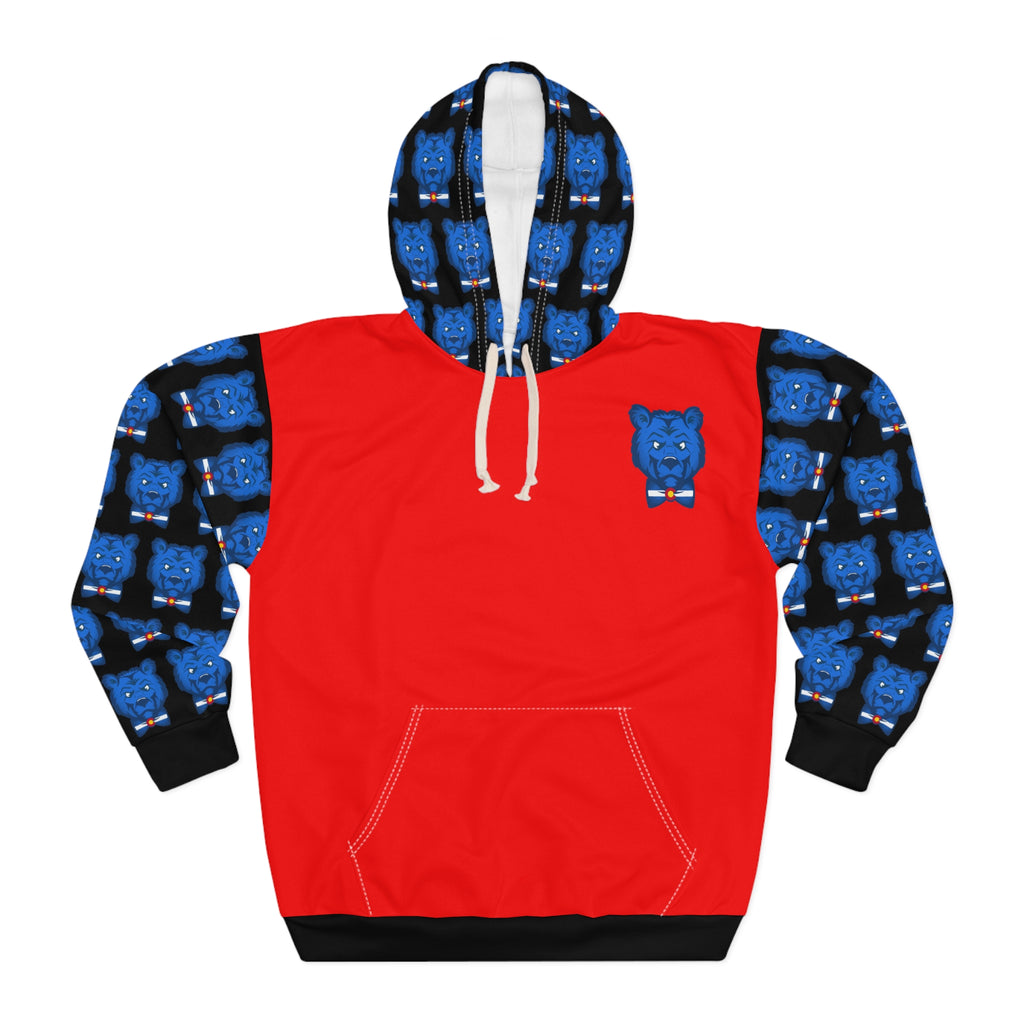 ZeLimited Blue Bear Colorado Hoodie (Men's Red & Black)