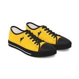ZeLimited Female Elk Silhouette Women's Low Top Sneakers (Yellow)
