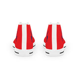 ZeLimited Male Elk Silhouette Men's High Top Sneakers (Red 2)