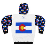 ZeLimited Colorado Checkered Flag Hoodie (Black with White)