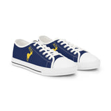 ZeLimited Male Elk Silhouette Men's Low Top Sneakers (Navy Blue 2)