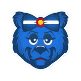 COLORADO Blue Bear - Kiss-Cut Stickers/Cute Laptop Decor