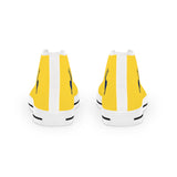 ZeLimited Male Elk Silhouette Men's High Top Sneakers (Yellow)