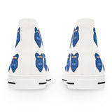 Blue Bear Women's High Tops (White background)