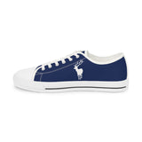 ZeLimited Male Elk Silhouette Men's Low Top Sneakers (Navy Blue)