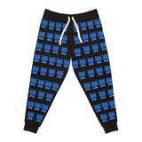 ZeLimited Blue Bear Men's Athletic Joggers (All Black)