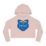 Blue Bear Cropped Hoodie