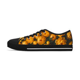 PARIZ Yellow Peonies Women's Low Top Sneakers