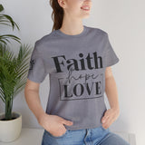 Faith, Hope, Love women's t-shirt