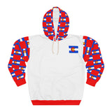 ZeLimited Colorado Checkered Flag Hoodie (Red with White)
