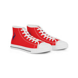 ZeLimited Male Elk Silhouette Men's High Top Sneakers (Red 2)