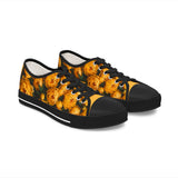 PARIZ Yellow Peonies Women's Low Top Sneakers