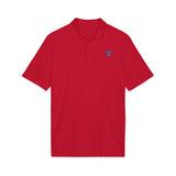 Embroidered Blue Bear Men's Performance Polo