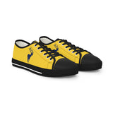 ZeLimited Male Elk Silhouette Men's Low Top Sneakers (yellow)