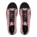 PARIZ Pastel Pink Peonies Women's High Top Sneakers