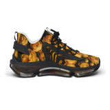 PARIZ Yellow Peonies Women's Athletic Sneakers
