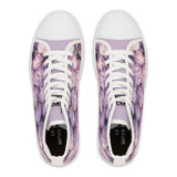 PARIZ Lavender Peonies Women's High Top Sneakers