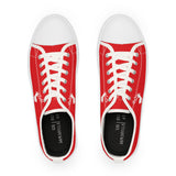 ZeLimited Male Elk Silhouette Men's Low Top Sneakers (Red)