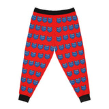 ZeLimited Blue Bear Women's Athletic Joggers (Red with Black)