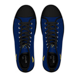 ZeLimited Female Elk Silhouette Women's High Top Sneakers (Navy Blue 2)