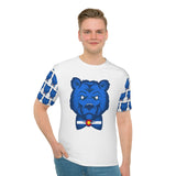 Blue Bear Men's Loose T-Shirt (All White)