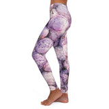 PARIZ Lavender Peonies Leggings (black logo)
