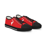 ZeLimited Male Elk Silhouette Men's Low Top Sneakers (Red)