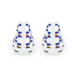 Colorado Checkered Flag Men's High Tops (white background)