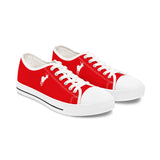 ZeLimited Female Elk Silhouette Women's Low Top Sneakers (Red)