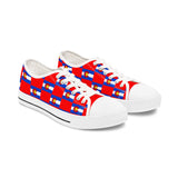 Colorado Checkered Flag Women's Low Tops (Red Background)