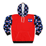 ZeLimited Colorado Checkered Flag Hoodie (Black with Red)