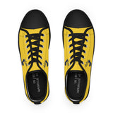 ZeLimited Male Elk Silhouette Men's Low Top Sneakers (yellow)