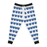 ZeLimited Blue Bear Women's Athletic Joggers (White with Black)