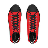 ZeLimited Male Elk Silhouette Men's High Top Sneakers (Red 2)