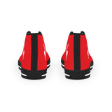 ZeLimited Male Elk Silhouette Men's High Top Sneakers (Red)