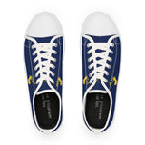 ZeLimited Male Elk Silhouette Men's Low Top Sneakers (Navy Blue 2)