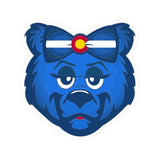 COLORADO Blue Bear - Kiss-Cut Stickers/Cute Laptop Decor