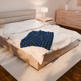 Blue Bear - Men's Velveteen Plush Blanket