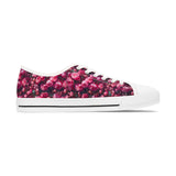 PARIZ Pink Peony Women's Low Top Sneakers