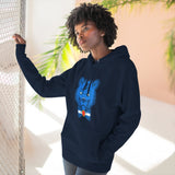 BRONCO - Blue Bear - Unisex Graphic Fleece Hoodie, Cozy Sweatshirt UNI