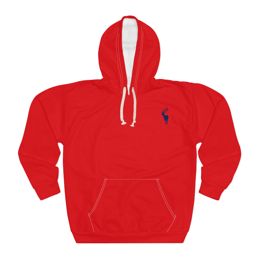 ZeLimited Male Elk Silhouette Hoodie (Red 2)