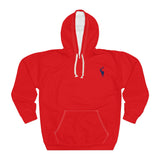 ZeLimited Male Elk Silhouette Hoodie (Red 2)