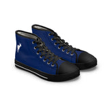 ZeLimited Female Elk Silhouette Women's High Top Sneakers (Navy Blue)