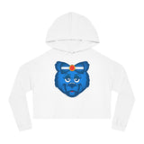 Blue Bear Cropped Hoodie