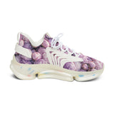 PARIZ Lavender Peonies Women's Athletic Sneakers