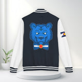 Colorado Blue Bear Letterman Jacket, Unisex Varsity Style, Perfect for Sports Fans, College Events, Casual Wear, Gifts for Him/Her