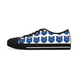 Blue Bear Women's Low Top Sneakers (White Background)