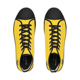ZeLimited Male Elk Silhouette Men's High Top Sneakers (Yellow)